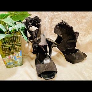 Black stiletto heels